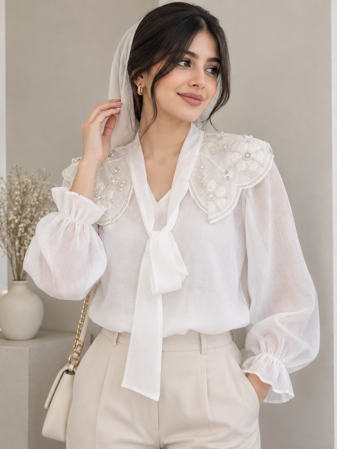 شومیز مجلسی زیره دار